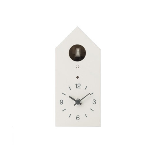 Zegar z kukułką w kolorze białym
