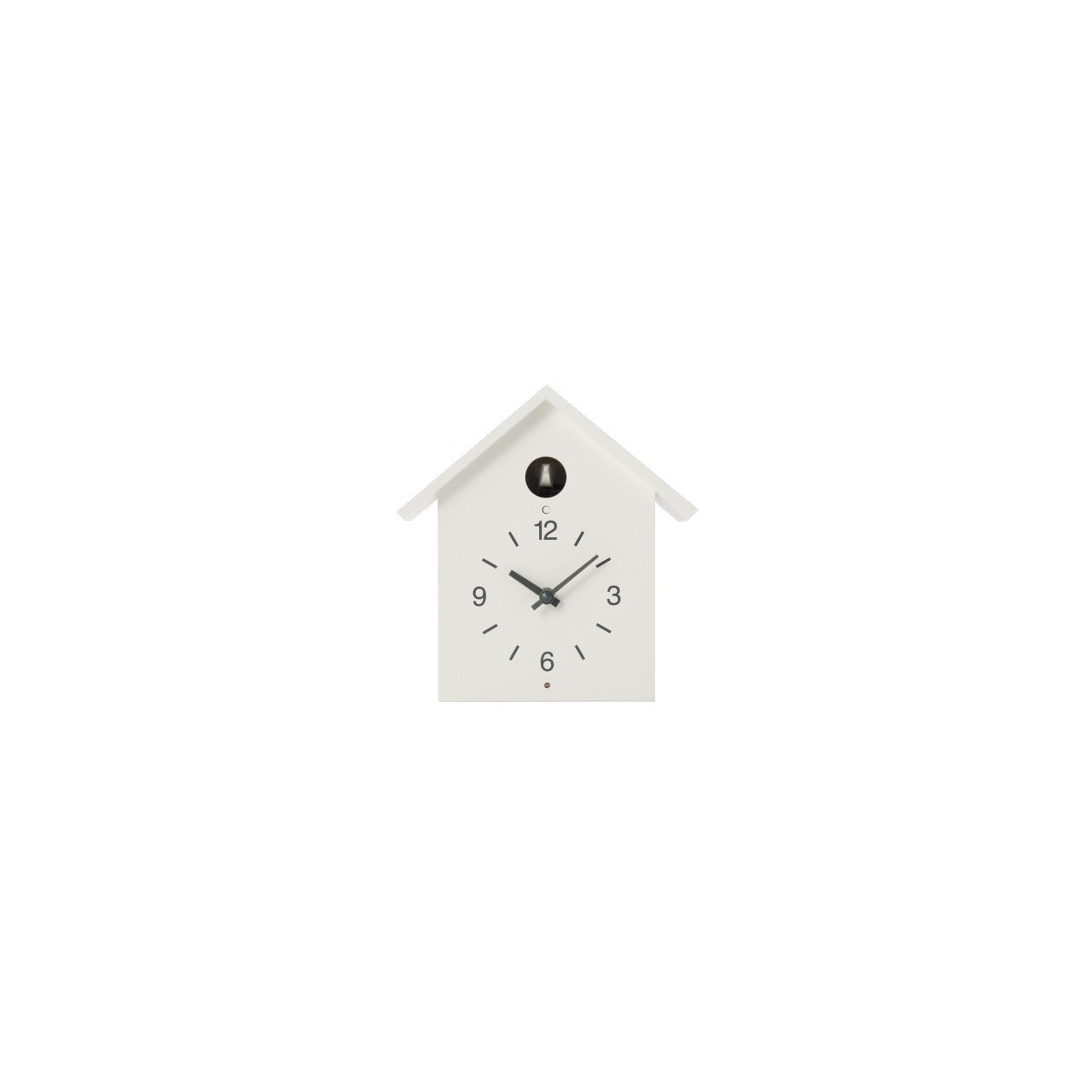 Zegar z kukułką w kolorze białym L