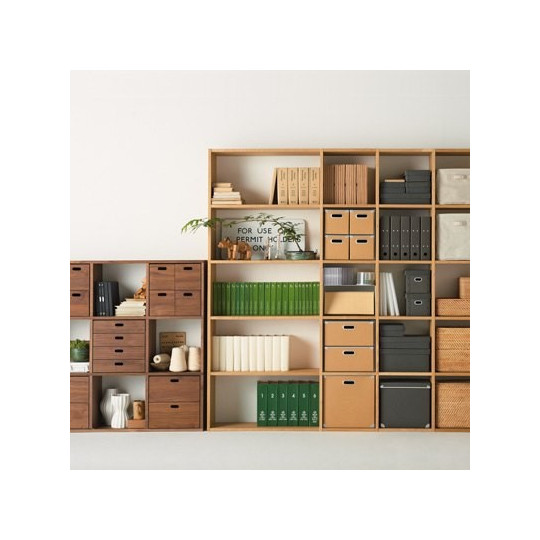 Regał dąb szeroki 5 półek