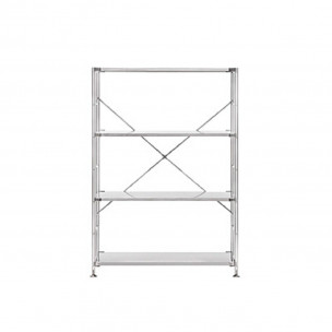 Szeroki regał stalowy z 4 półkami 86 x 41 x 120cm
