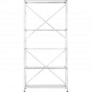 Szeroki regał stalowy z 5 półkami 86 x 41 x 175,5cm