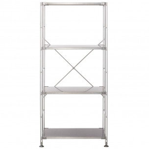 Regał stal nierdzewna wąski 4 półki