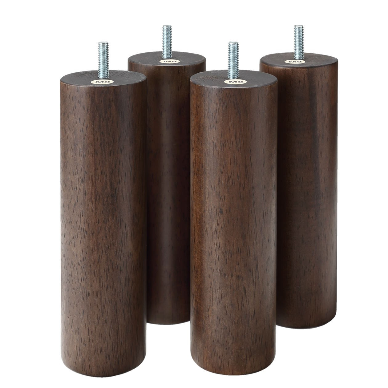 Nogi do łóżka systemowego orzech - 20cm