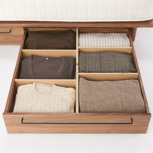 Szuflada do łóżka systemowego 19 cm orzech