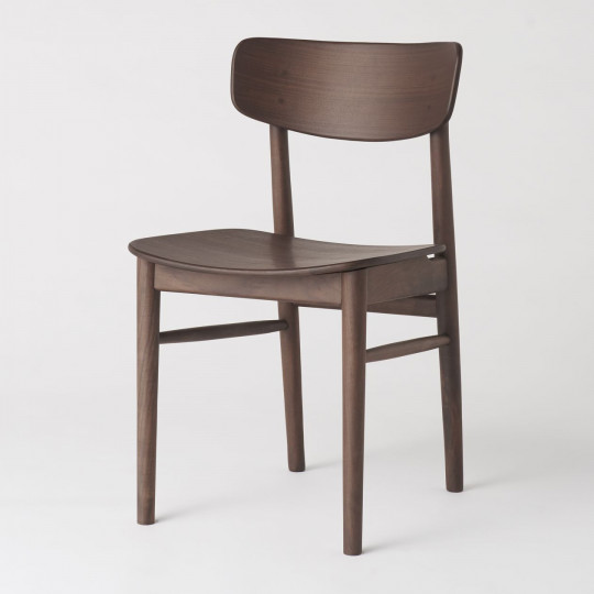 Krzesło profilowane orzech