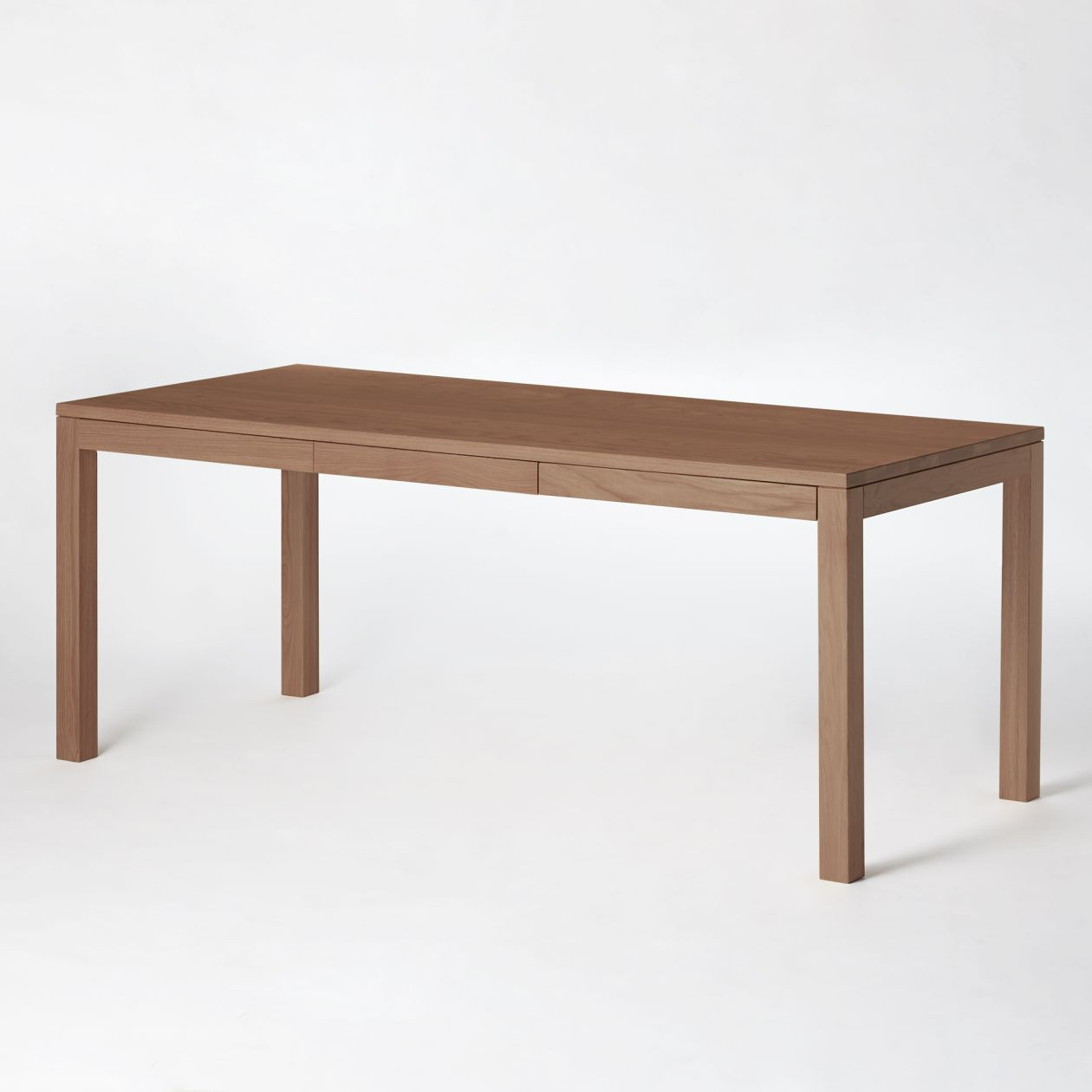 Stół drewniany z szufladami 180x80cm lity orzech z sękami