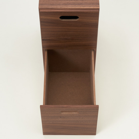 Regał orzech - szuflady 1/2 zestaw 2 37x28x18,5cm