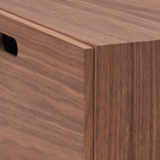 Szuflady regał orzech 1/2 1 wysoka