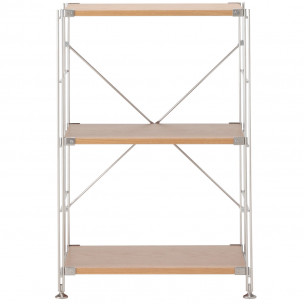 Regał stal/dąb wąski 3...