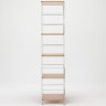 Regał stal/dąb wąski 5 półek 58x41x175,5cm