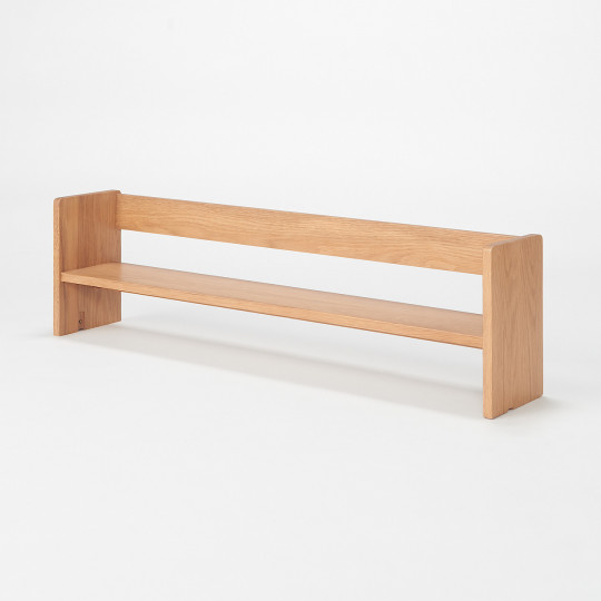 Biurko dąb z szufladami - półka na biurko 109x20x30cm