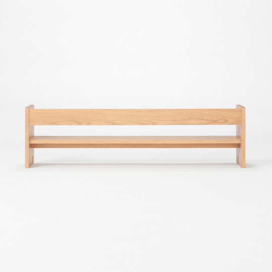 Biurko dąb z szufladami - półka na biurko 109x20x30cm