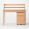 Biurko dąb z szufladami - półka na biurko 109x20x30cm