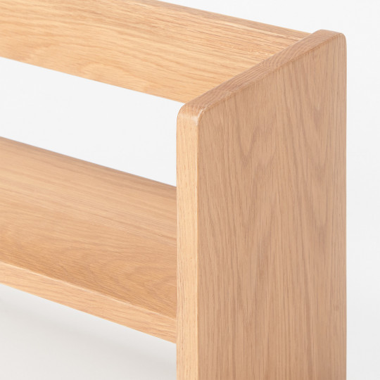 Biurko dąb z szufladami - półka na biurko 109x20x30cm