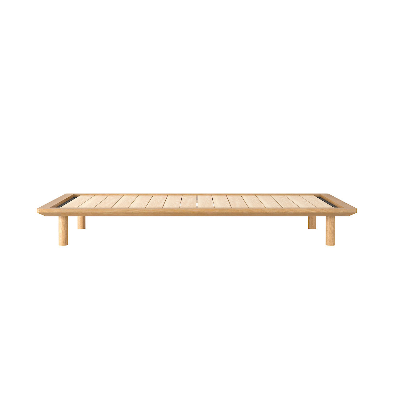 Łóżko systemowe pojedyncze 103 x 202 cm dąb