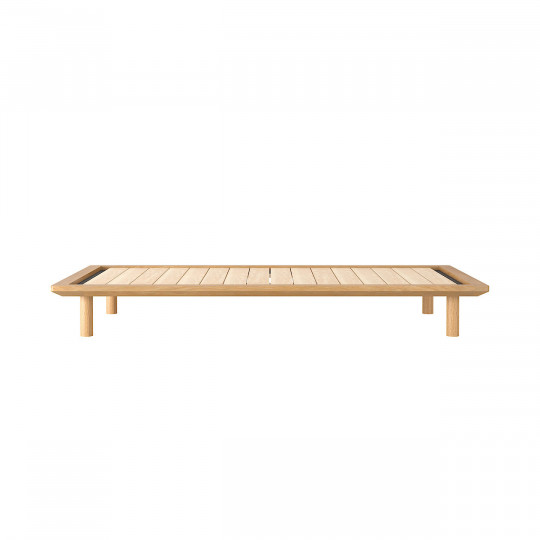 Łóżko systemowe pojedyncze 103 x 202 cm dąb