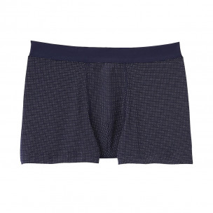 Granatowe bokserki męskie z motywem kropek