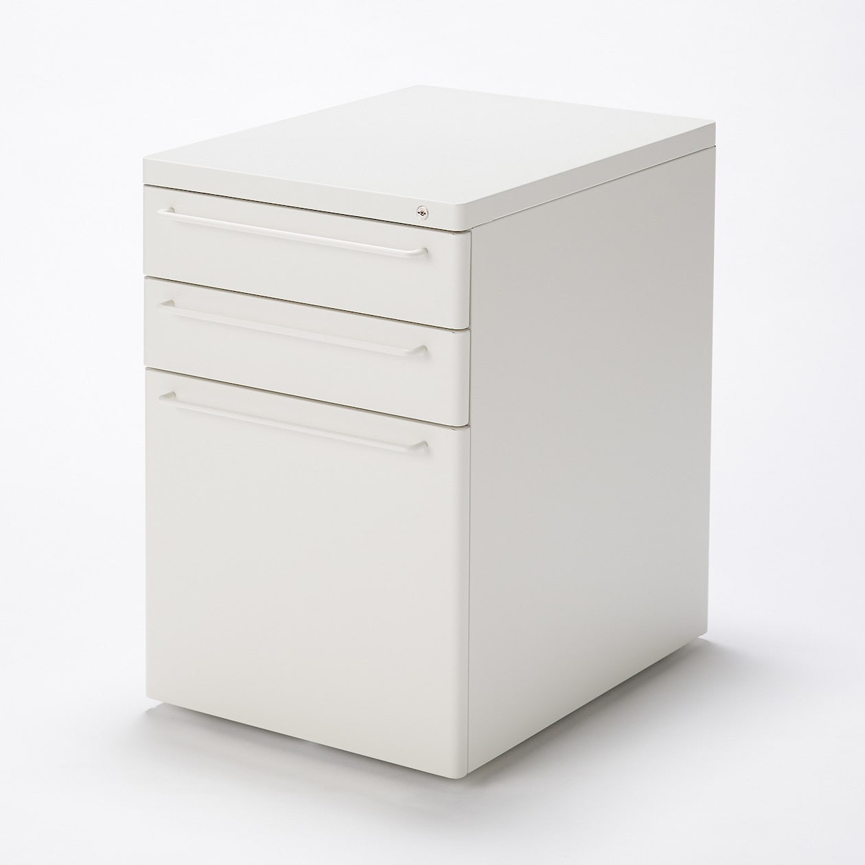 Szafka biurkowa kontenerek stal jasny szary