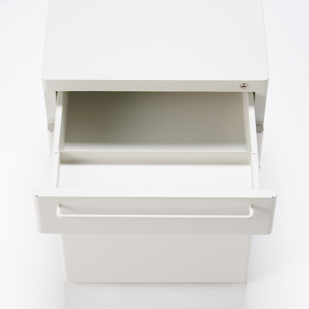 Szafka biurkowa kontenerek stal jasny szary