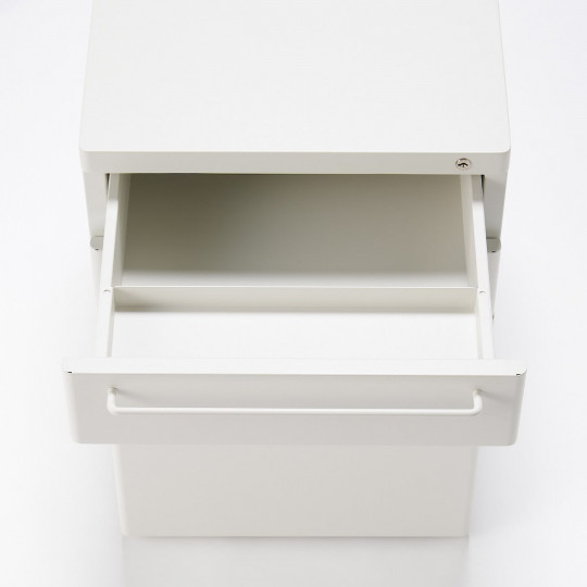 Szafka biurkowa kontenerek stal jasny szary