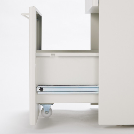 Szafka biurkowa kontenerek stal jasny szary