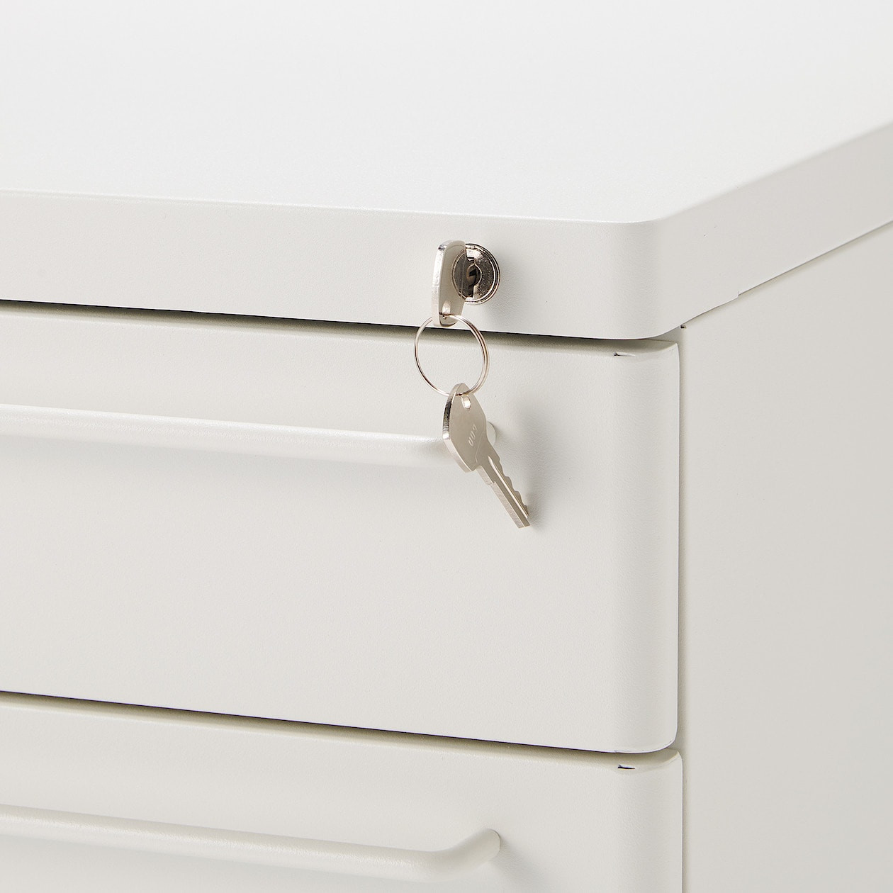 Szafka biurkowa kontenerek stal jasny szary