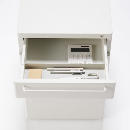 Szafka biurkowa kontenerek stal jasny szary