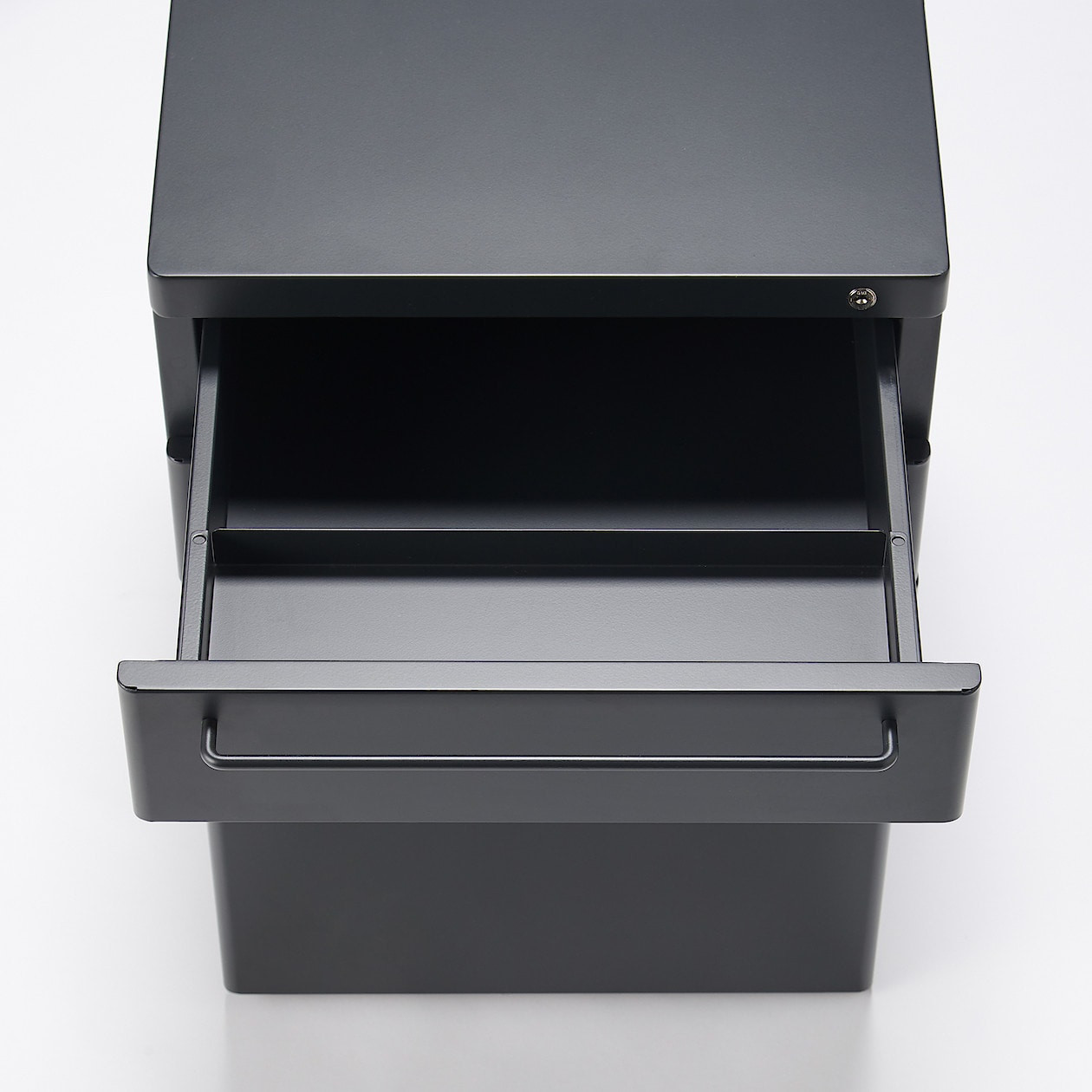 Szafka biurkowa kontenerek stal ciemny szary