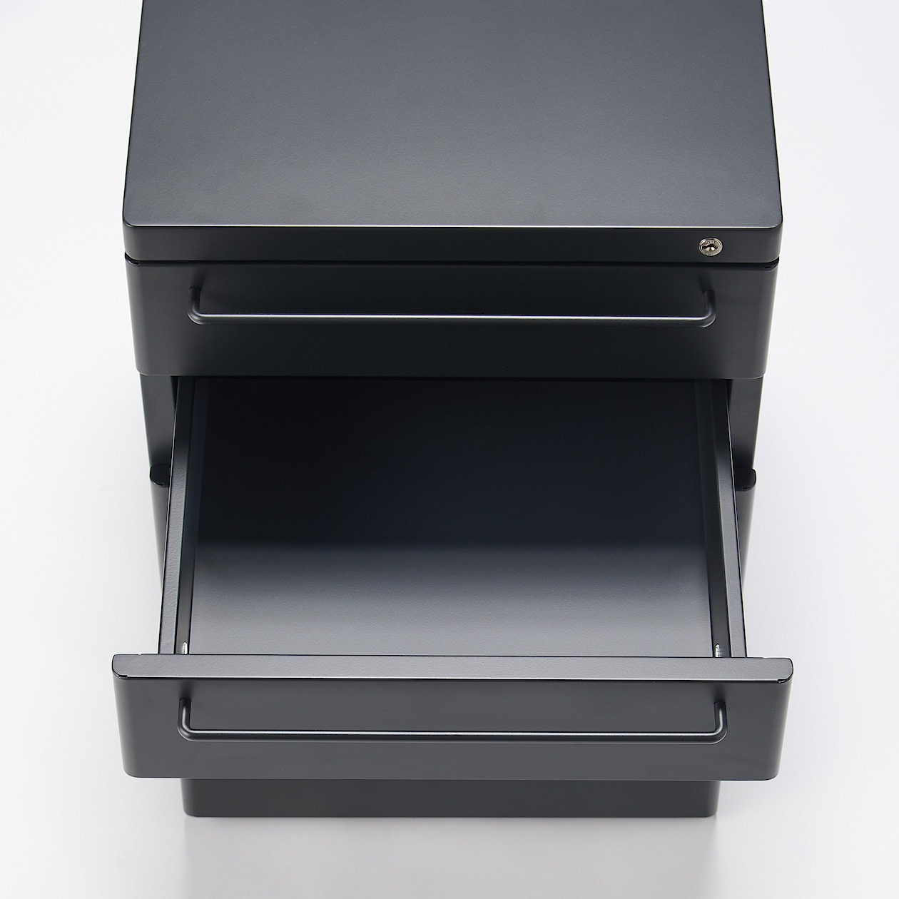 Szafka biurkowa kontenerek stal ciemny szary