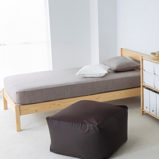 Łóżko z wezgłowiem pojedyncze 100 x 201.5 cm sosna