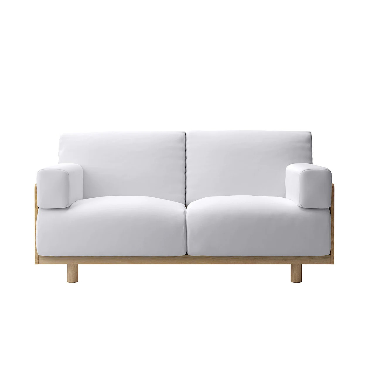 Sofa w dębowej ramie 2S