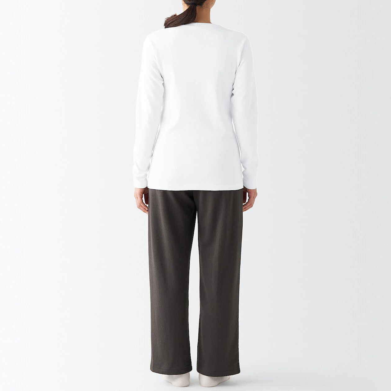 Koszulka termiczna z wełną biała