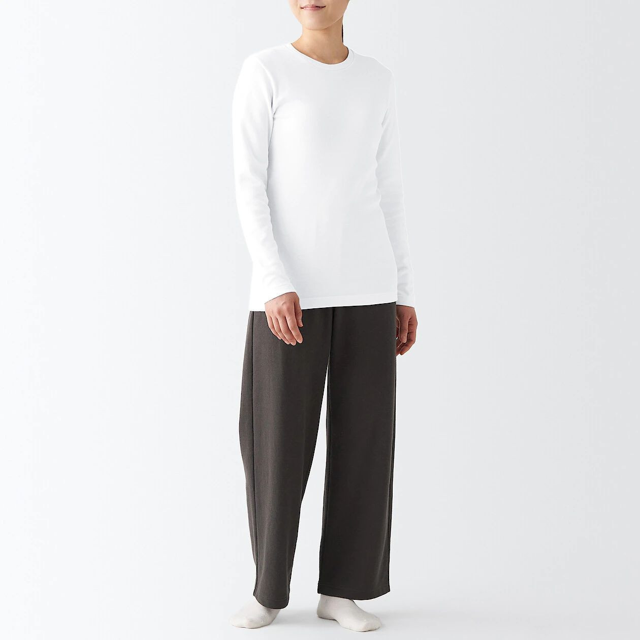 Koszulka termiczna z wełną biała