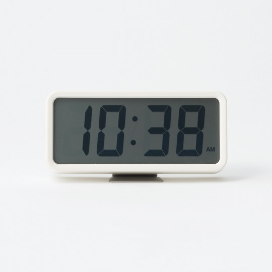 Zegar cyfrowy z alarmem M w kolorze białym