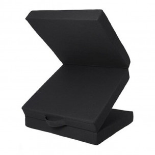 Składany materac gościnny w kolorze czarnym 67 x 189 x 9cm