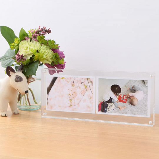 Ramka magnetyczna akrylowa 10x25cm