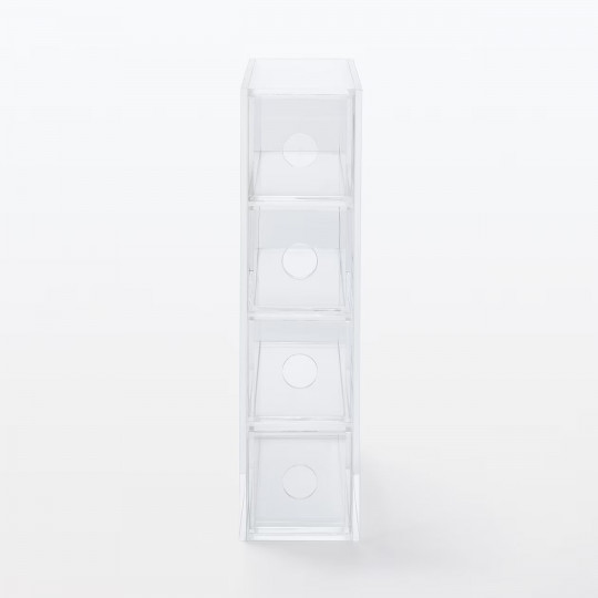 Organizer pionowy z 4 szufladami akrylowy