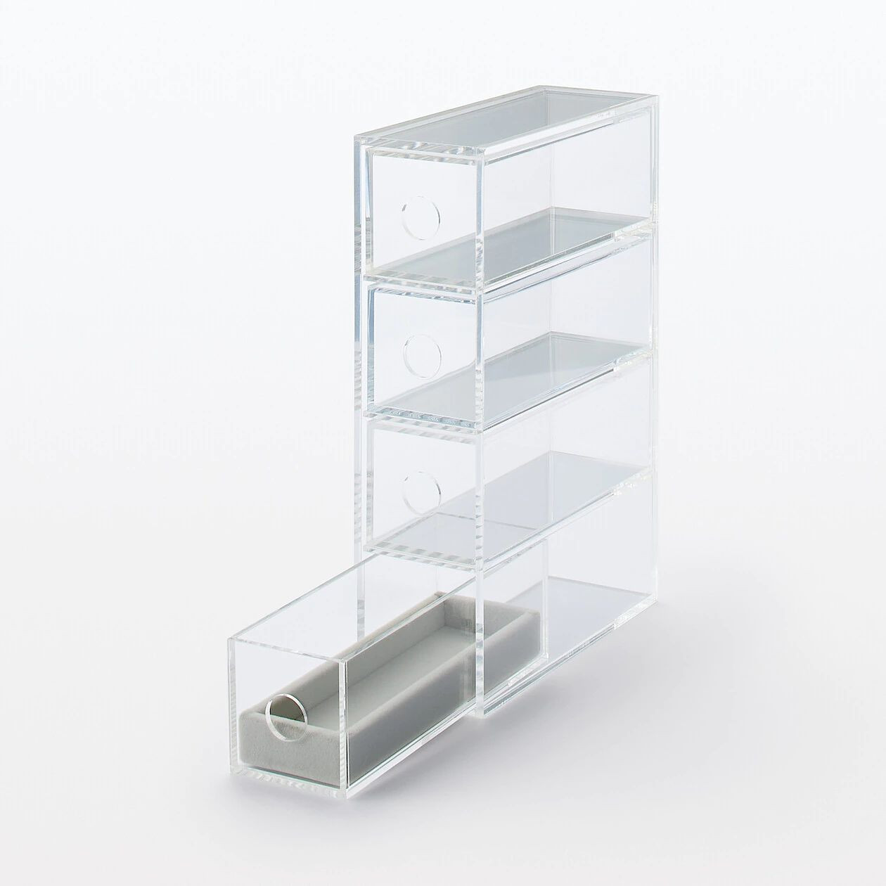 Organizer pionowy z 4 szufladami akrylowy