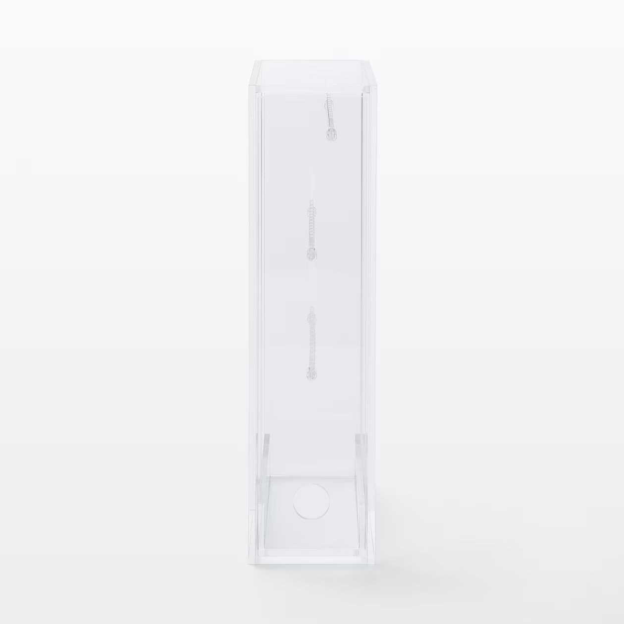 Gablota akrylowa z wieszakami na biżuterię