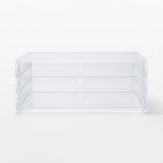 Organizer z 3 szufladami akrylowy L