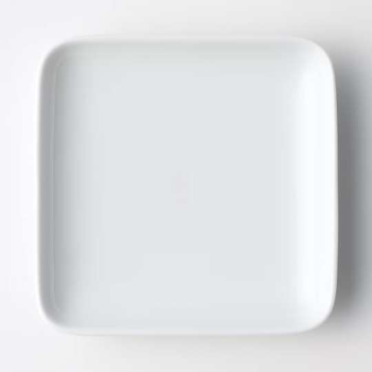 Talerz kwadratowy z porcelany Hakuji mały