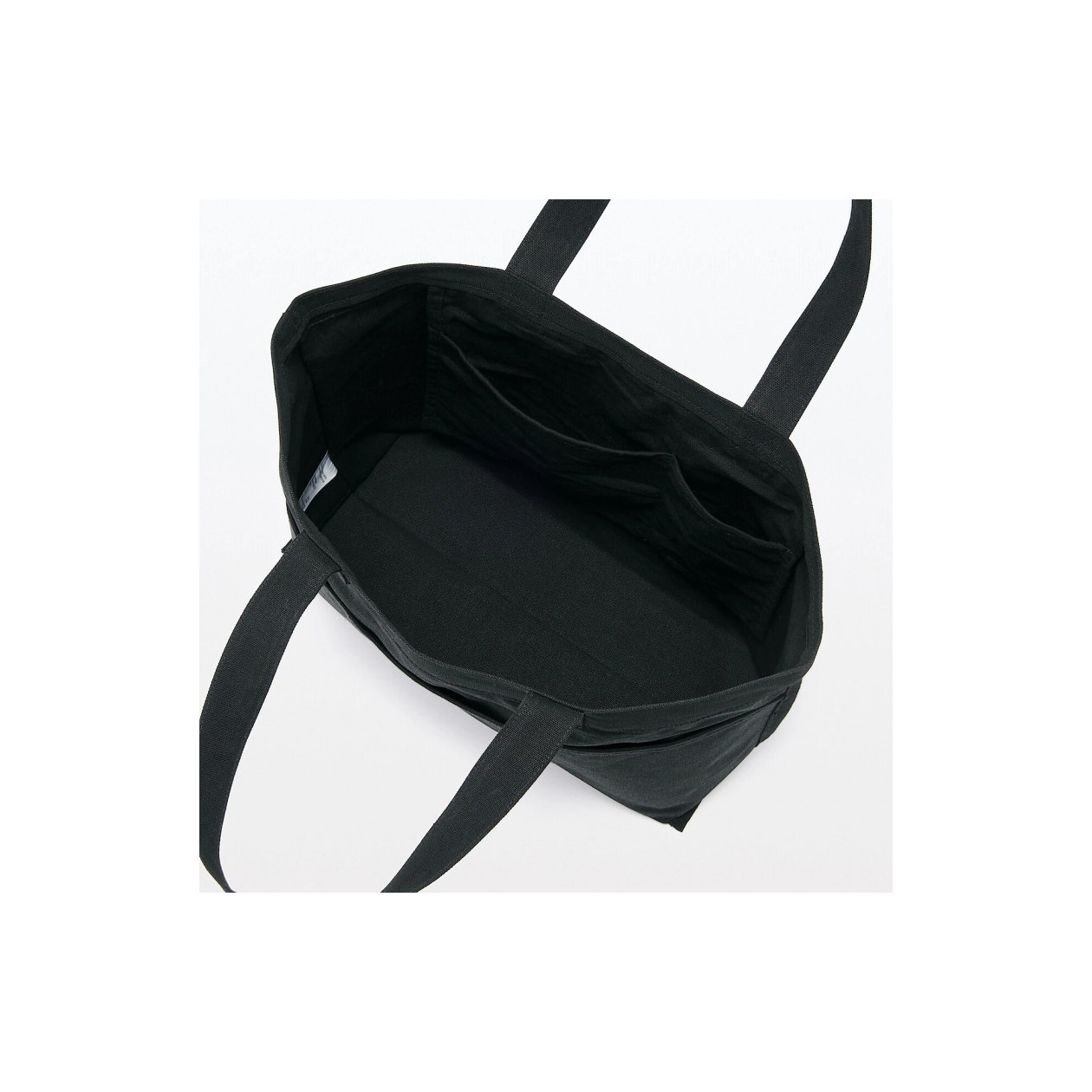 Torba tote bawełniana szeroka czarna