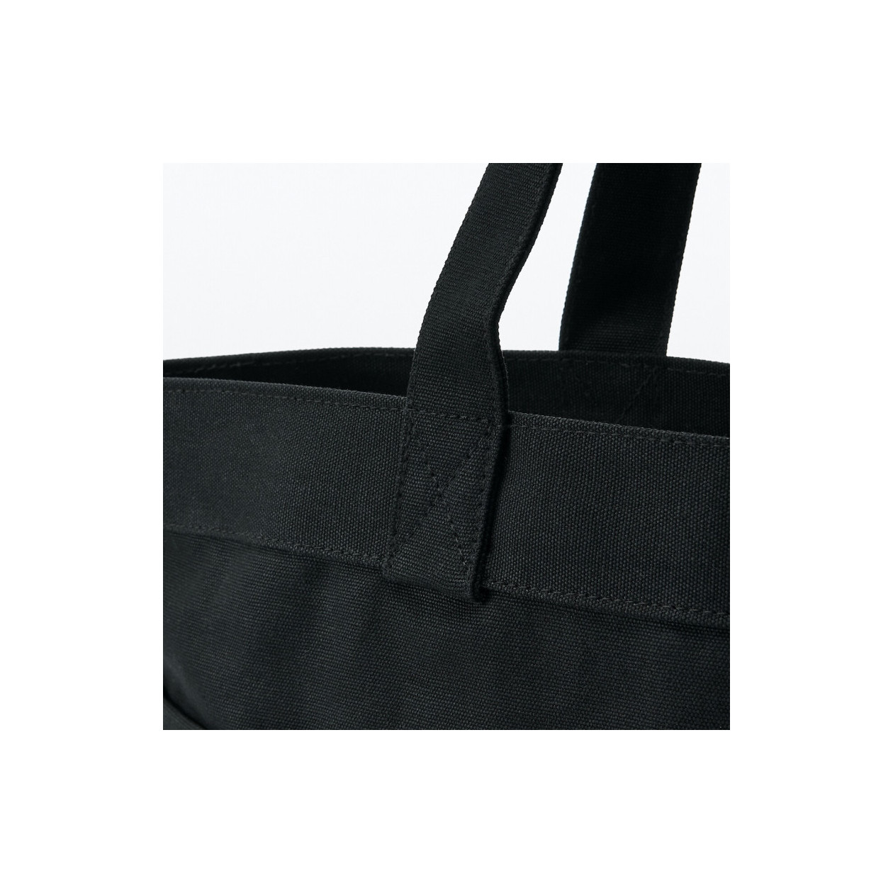 Torba tote bawełniana szeroka czarna