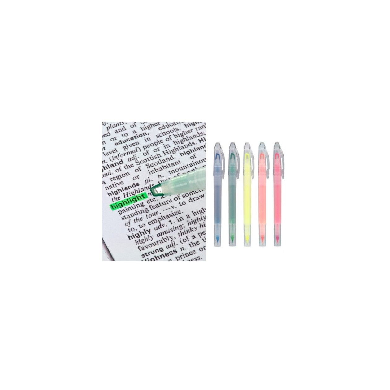 Zakreślacz dwustronny pomarańczowy