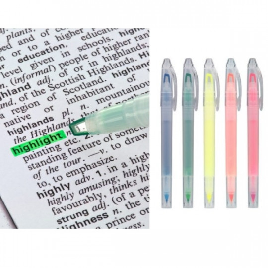 Zakreślacz dwustronny pomarańczowy