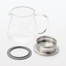 Dzbanek ze szkła żaroodpornego z sitkiem 750ml