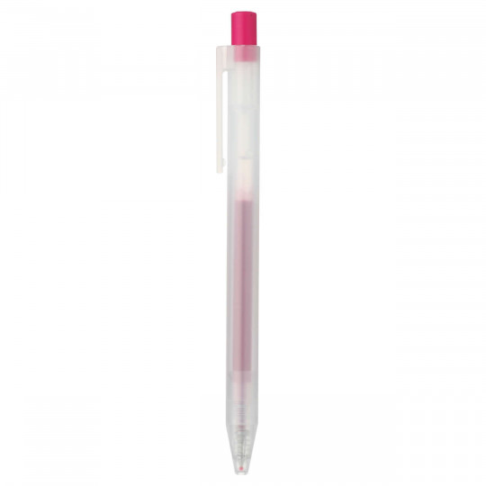 Długopis żelowy smooth 0,5mm purpurowo-czerwony
