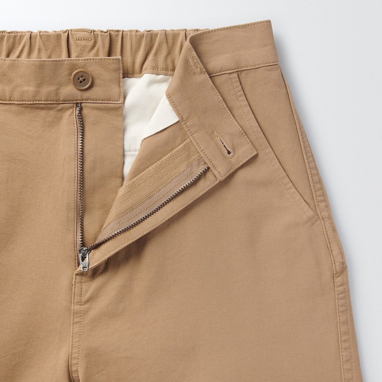 Chinosy szerokie beżowe