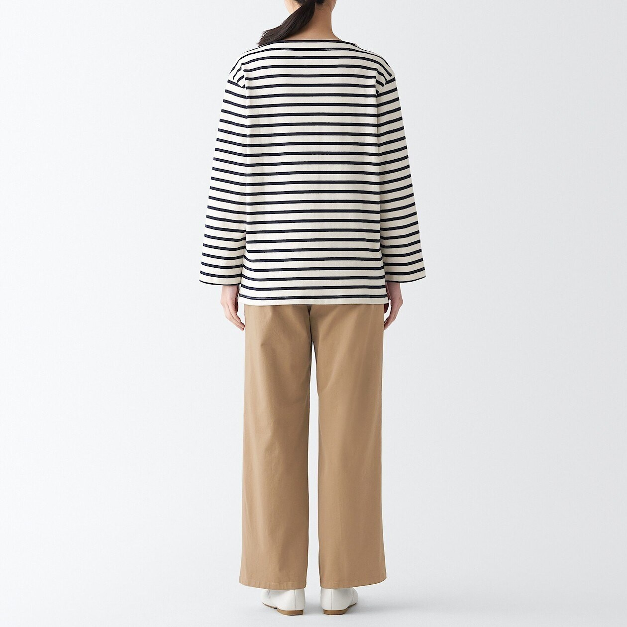 Chinosy szerokie beżowe