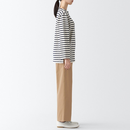 Chinosy szerokie beżowe